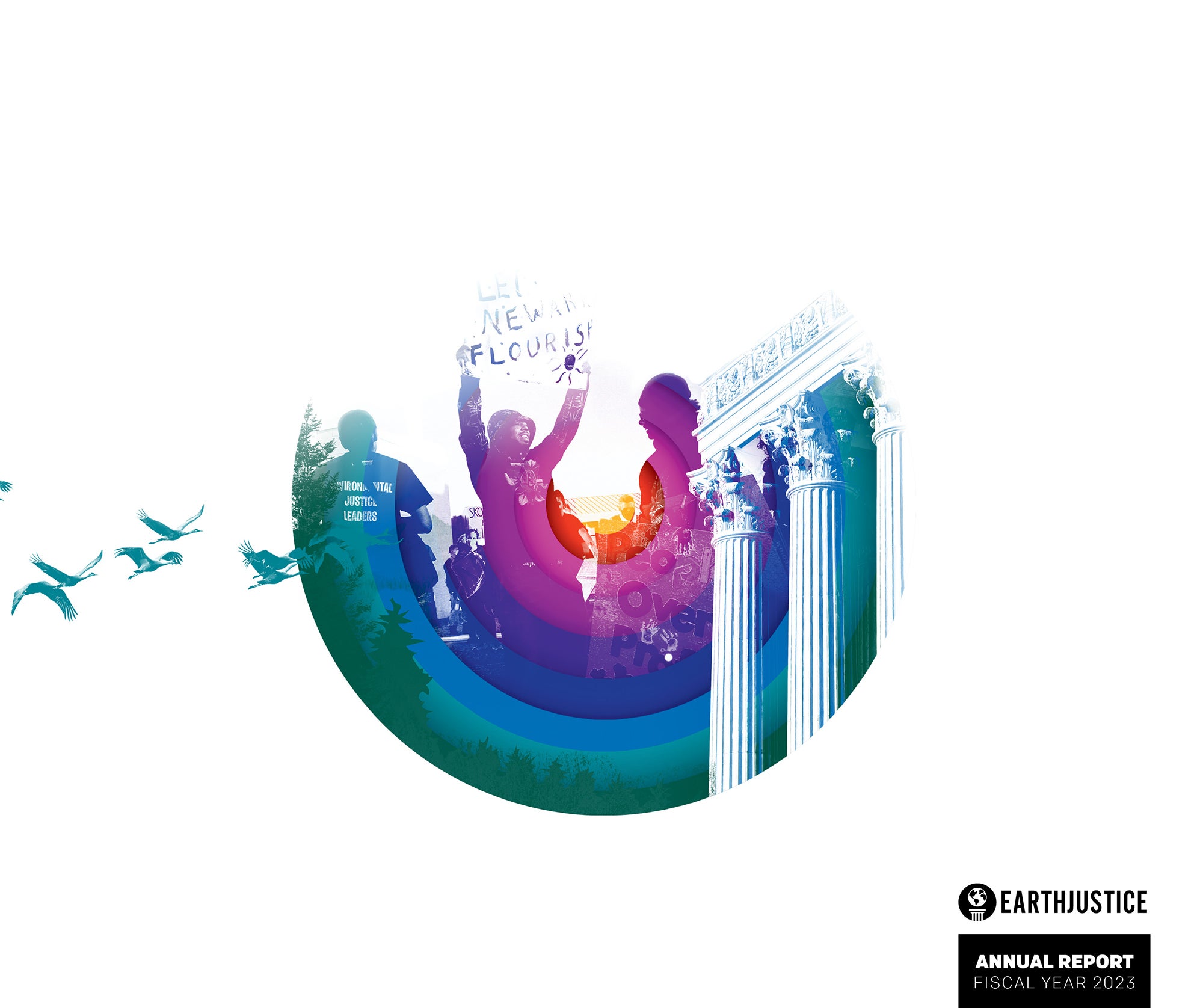 Cover of Earthjustice's 2023 Annual Report.