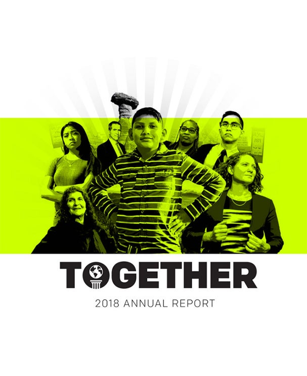 Cover of Earthjustice's 2018 Annual Report.