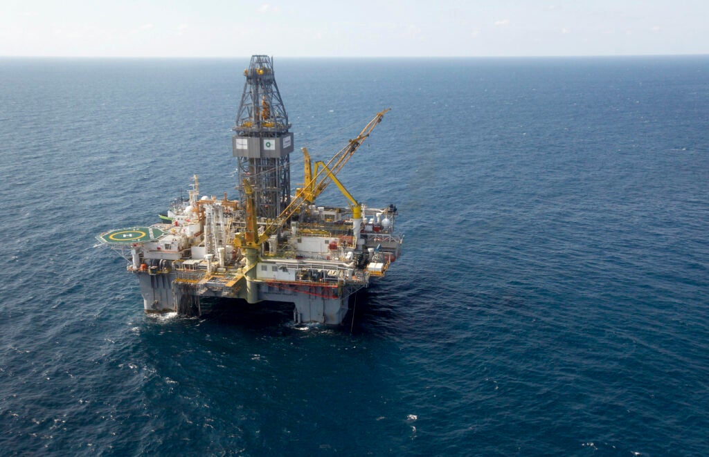 The Development Driller III in the Gulf Of Mexico, off the coast of Louisiana. (Gerald Herbert / AP)