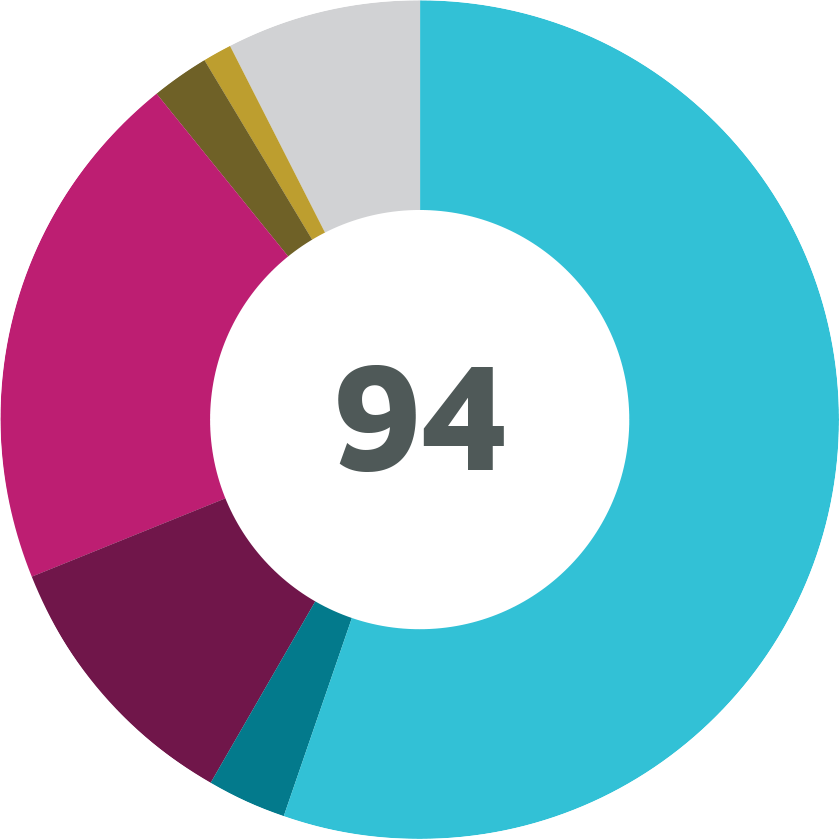 Demographic data for new hires at Earthjustice, from Jan. 2022 - Dec. 2022.