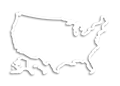 Map of the United States.