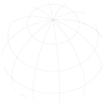 Orthographic map centered on North America.